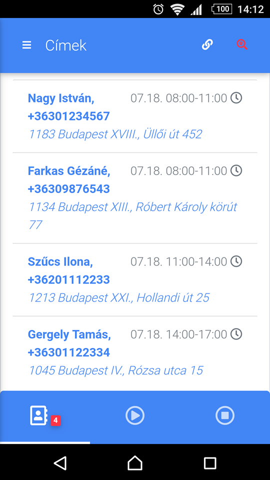 ServiceManager útvonal optimalizáló rendszer